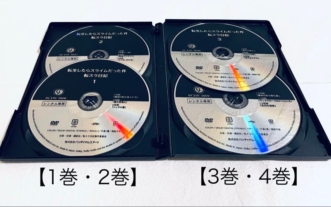 転生したらスライムだった件　転スラ日記　【全4巻】　レンタル版DVD 全巻