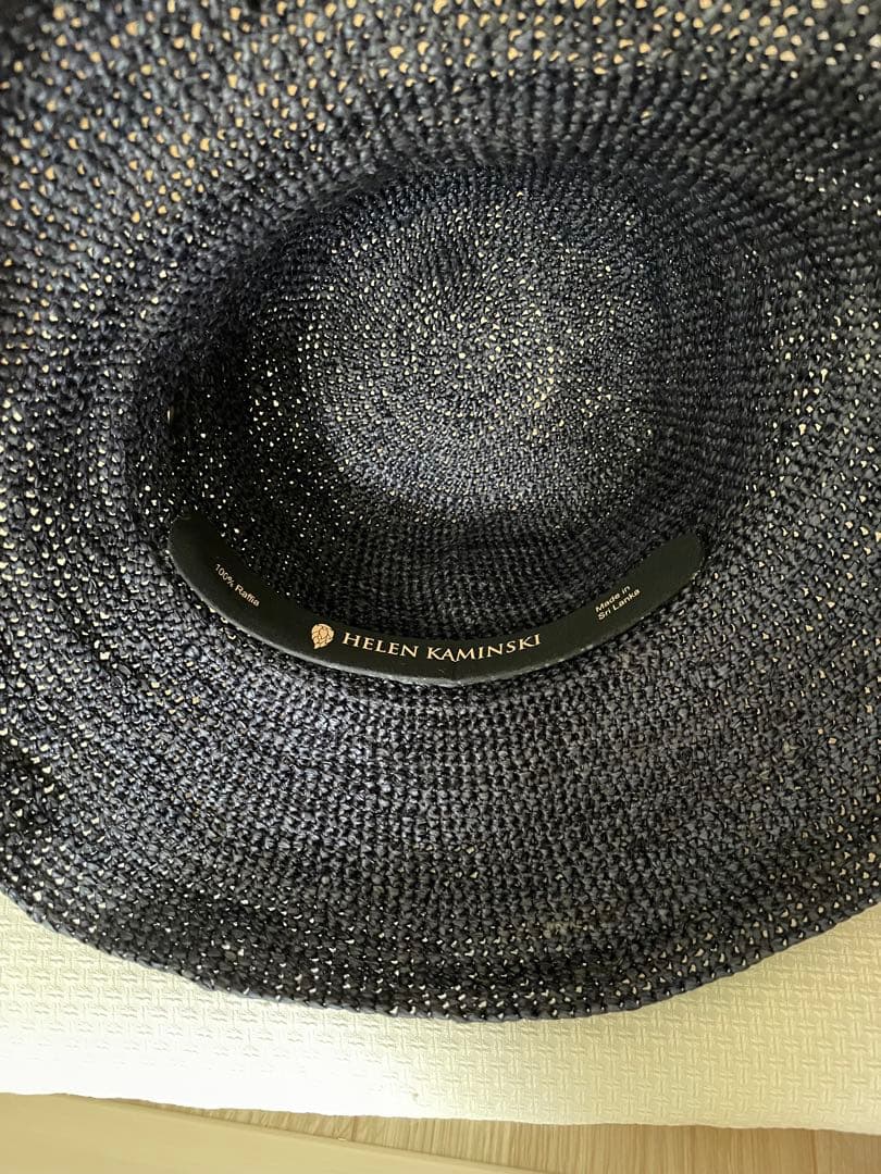 HELEN KAMINSKI ネイビー 麦わら帽子