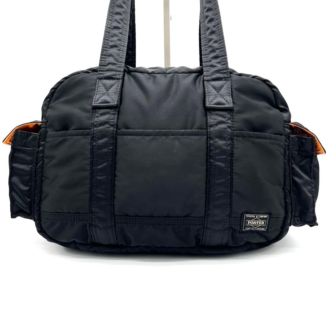 【美品】ポーター タンカー ダッフル ミニボストン ブラック 大容量 肩かけ