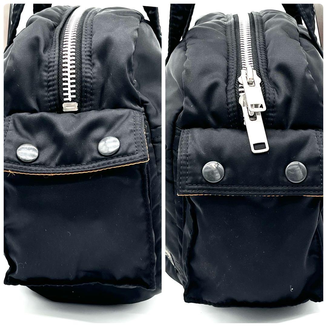 【美品】ポーター タンカー ダッフル ミニボストン ブラック 大容量 肩かけ