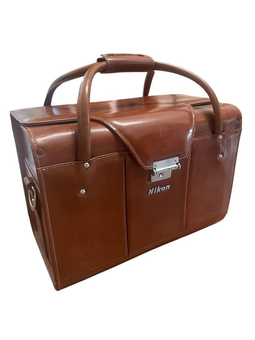【希少】Nikon ニコン レザー　カメラケース カメラバッグ ブラウン
