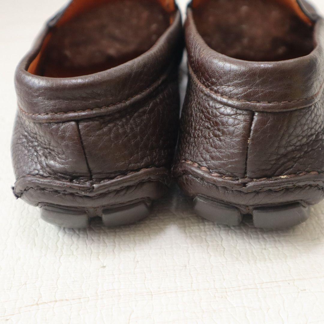 PRADA ダークブラウン ローファー　8 ２７cm