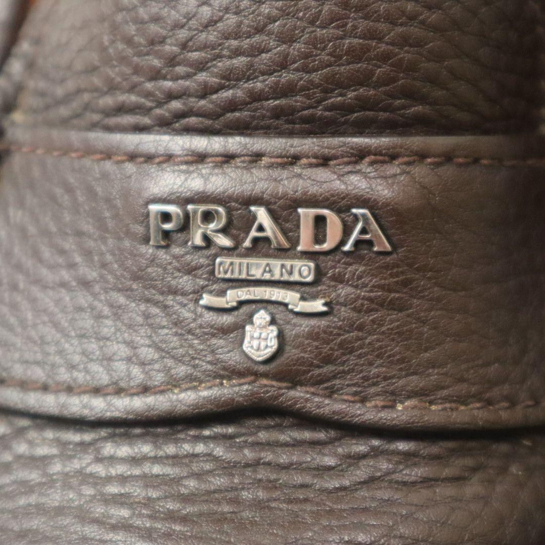 PRADA ダークブラウン ローファー　8 ２７cm