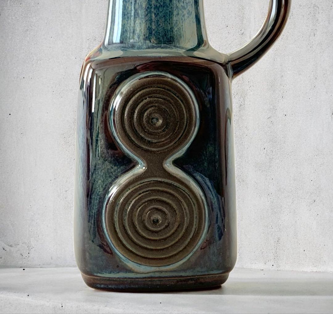 北欧ビンテージ・スーホルム / Søholm・高さ18cm・青いピッチャー