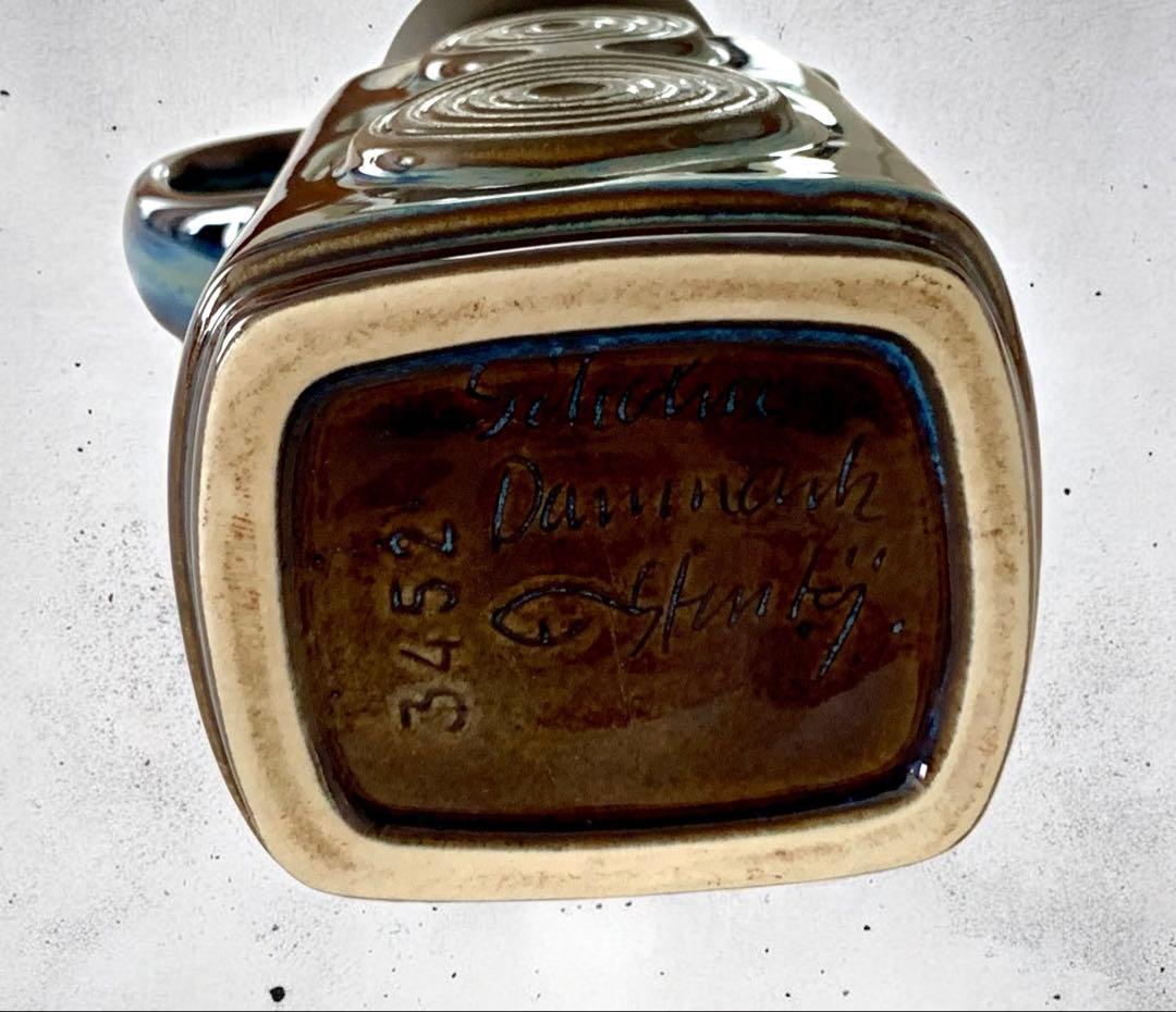 北欧ビンテージ・スーホルム / Søholm・高さ18cm・青いピッチャー