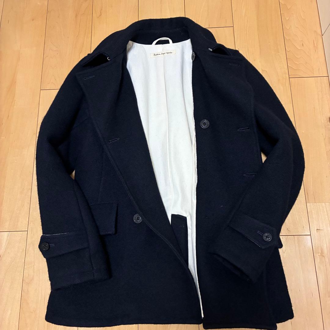 【Tomo】TOMORROWLAND ウールダブルブレストピーコート