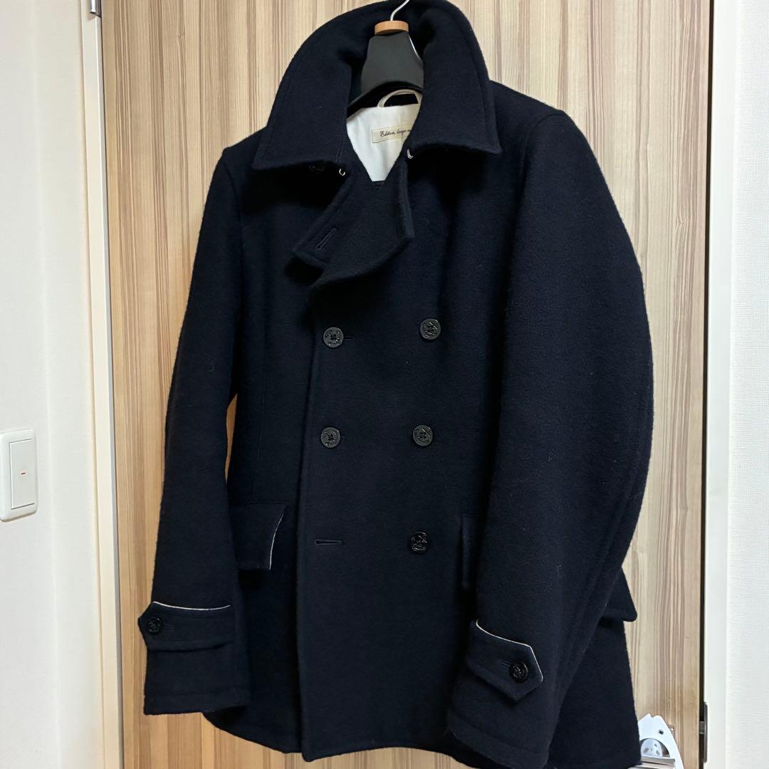 【Tomo】TOMORROWLAND ウールダブルブレストピーコート