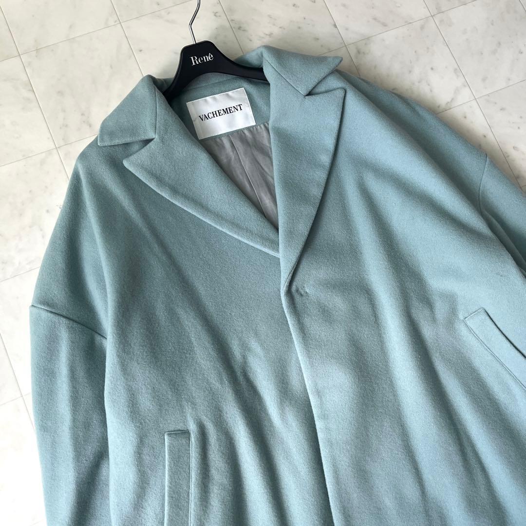 美品♡ヴァシュモン オーバーサイズコート ロングコート チェスター ベルト