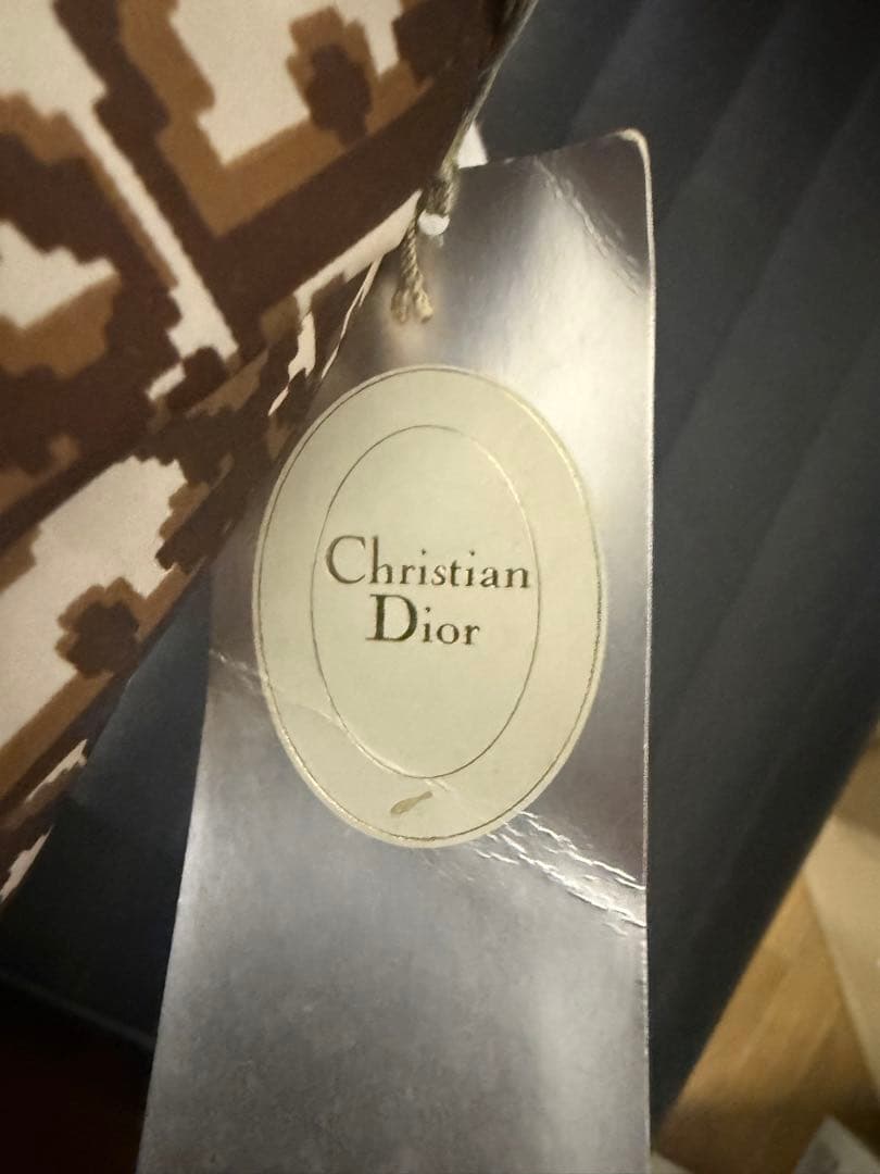 未使用品タグ付きクリスチャンディオール トロッターCD 傘 長傘 雨傘 茶90S