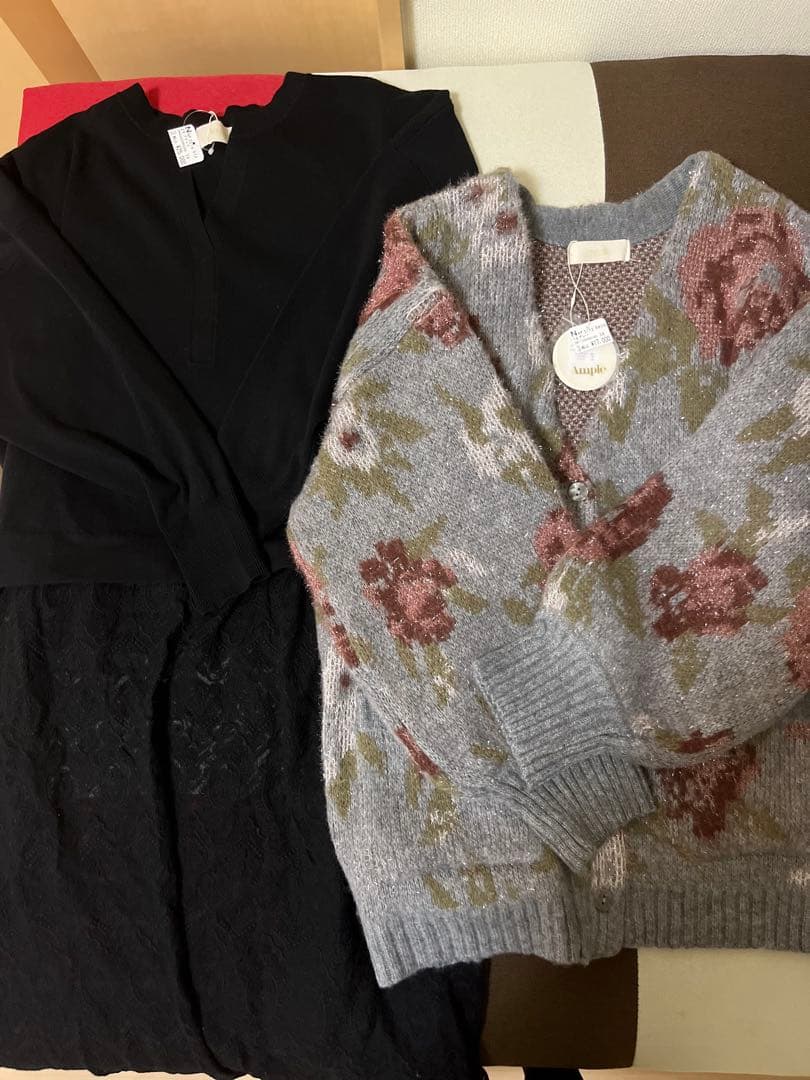 YAMADAYA ample カーディガン　ワンピース　2点