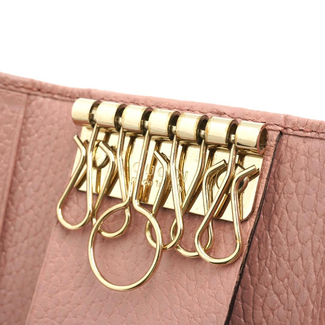 ✨プレゼント梱包✨　GUCCI キーケース　キーリング　6連　ロゴ　GG