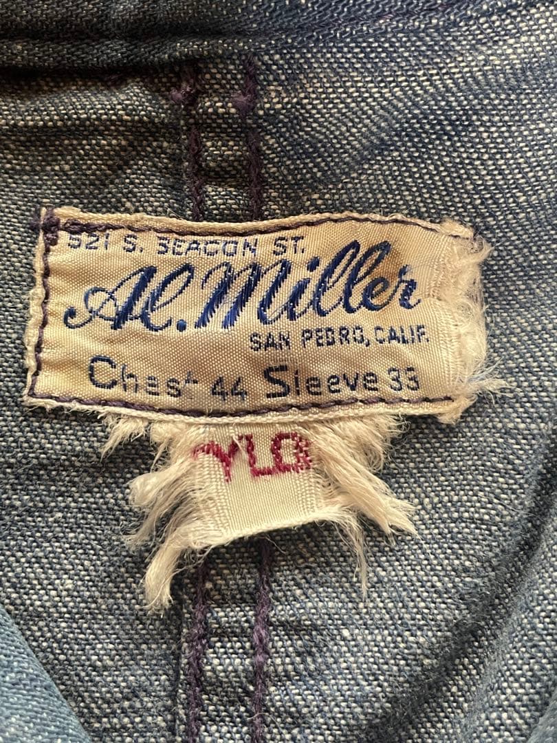 50's AI.Miller デニムジャケット