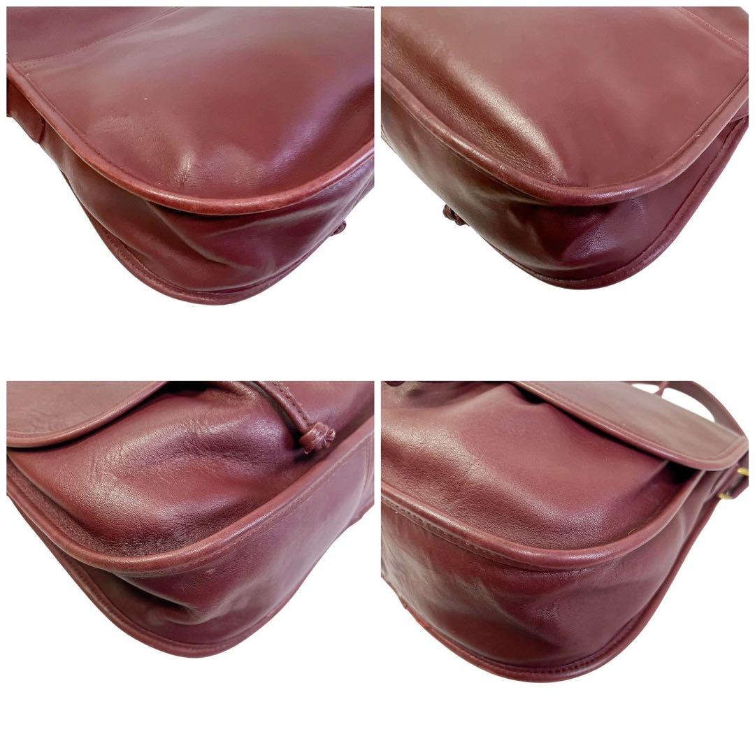 OLDCOACH オールドコーチ ショルダーバッグ ワインレッドUSA製