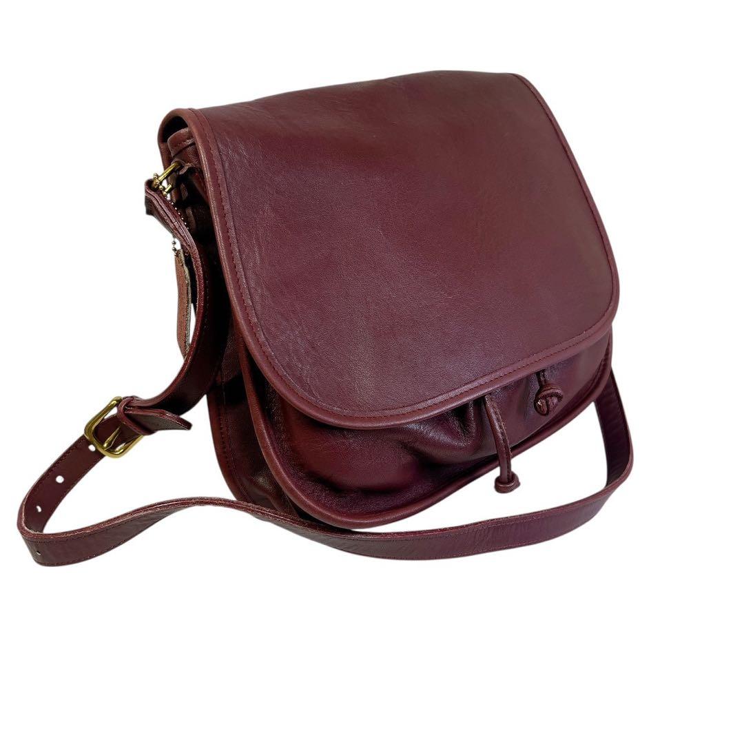 OLDCOACH オールドコーチ ショルダーバッグ ワインレッドUSA製
