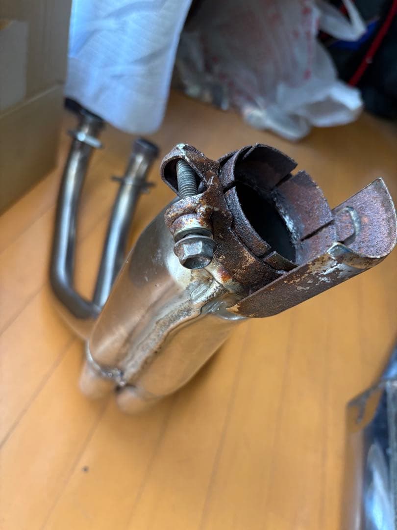 イナズマ400純正マフラー26E2フルエキGK7BA、97-01年