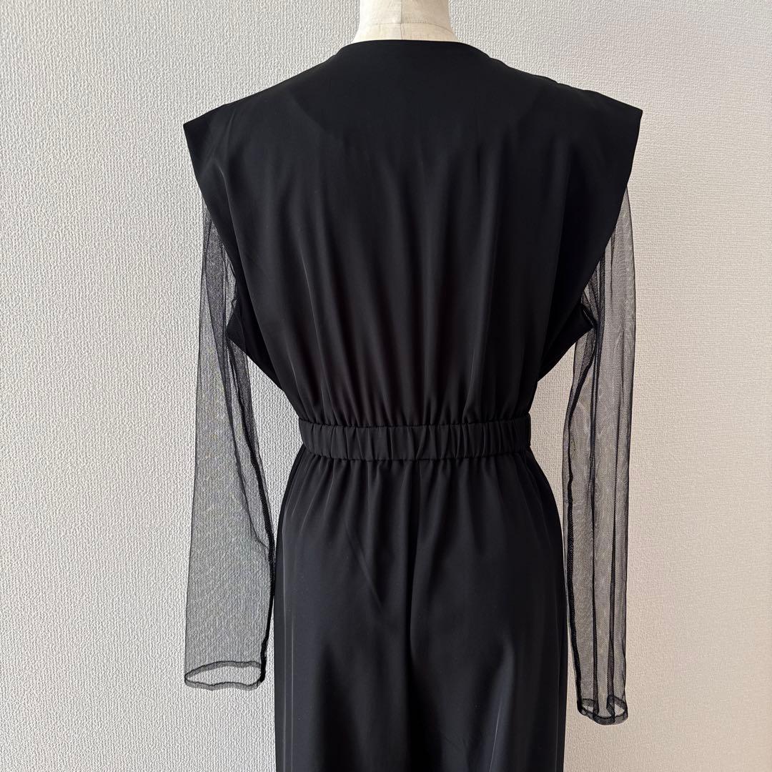 美品 niana ニアナ スタンドアウトカラーオールインパンツ パンツドレス S