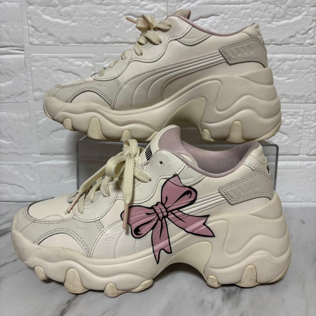 【希少】PUMA パルサー ウェッジ ウィメンズ リボンスニーカー 限定 厚底