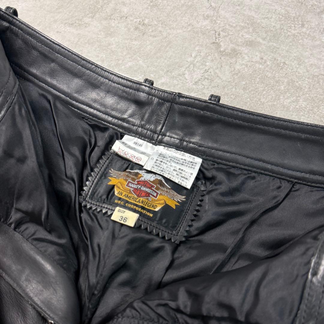 Harley-Davidson ハーレーダビットソン【W36】レザーパンツ 牛革