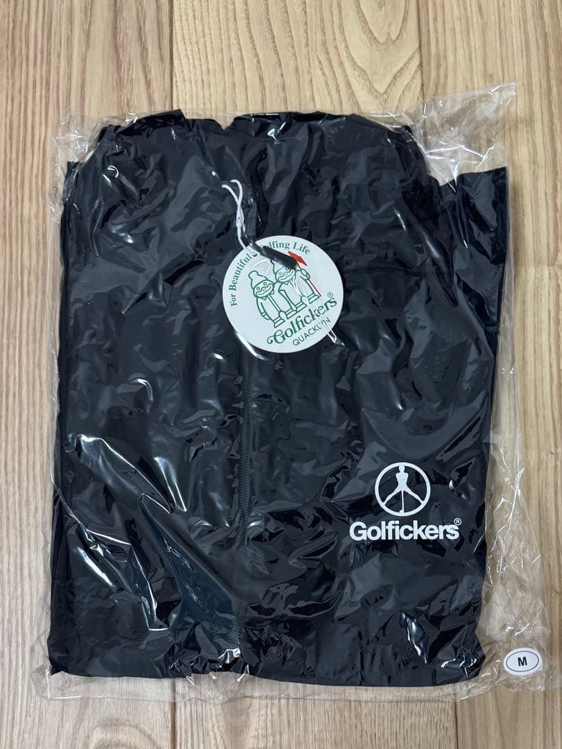 【新品】Golfickers ナイロンジャケット（黒Ｍ）