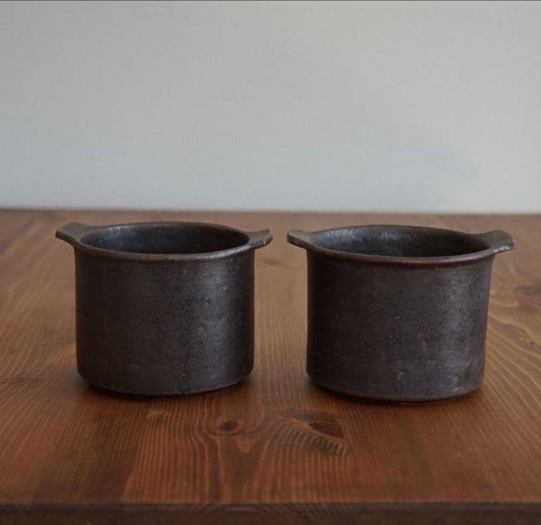 橋本忍　耐熱鉄黒ココット オーブン皿　直火　作家もの