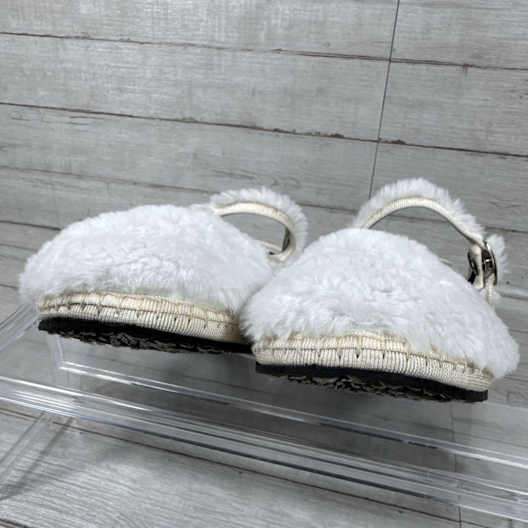 極美品　Sciuscia シューシャ　MARYJANE ファーシューズ　フラット