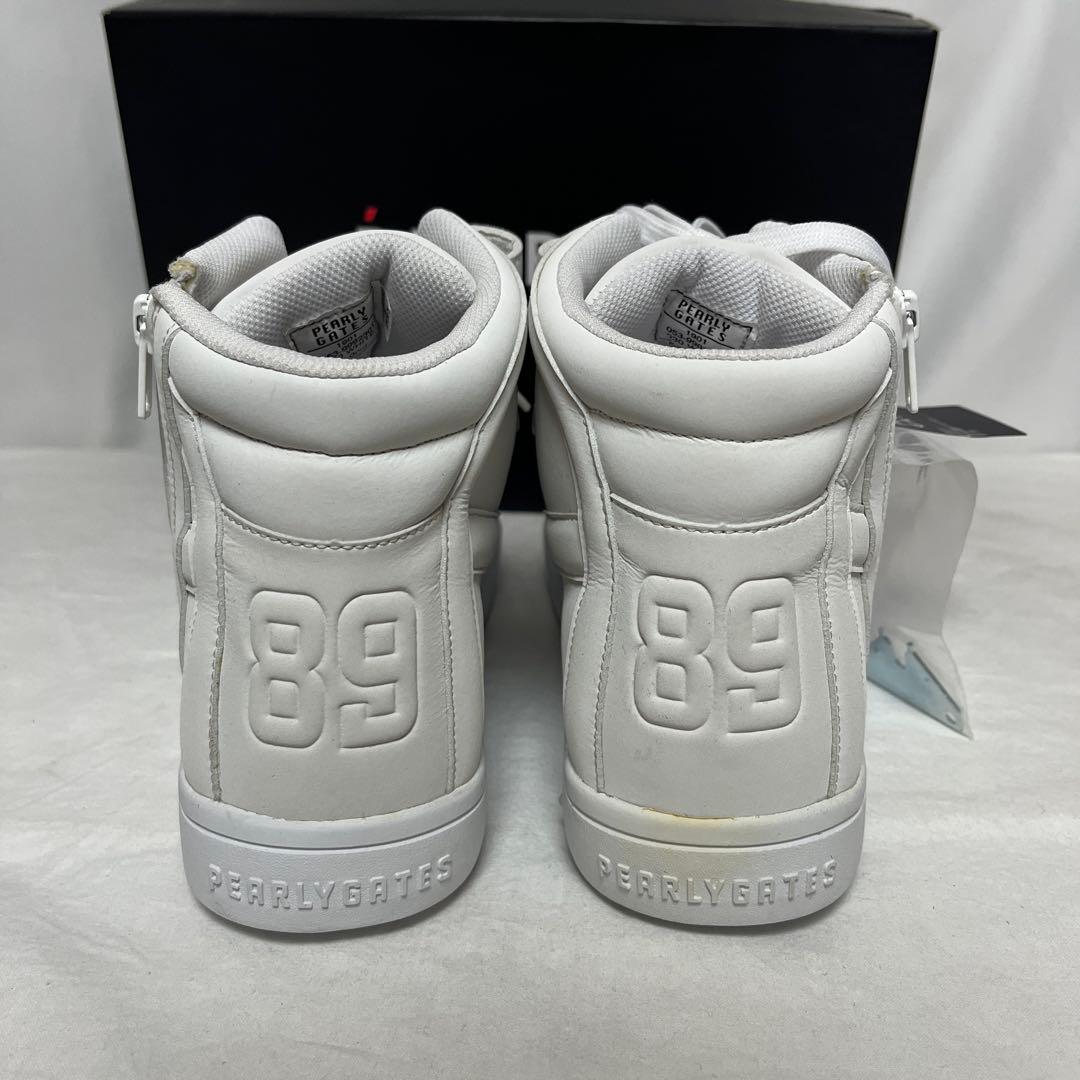 新品 PEARLY GATES ハイカット ゴルフシューズ 白26cm