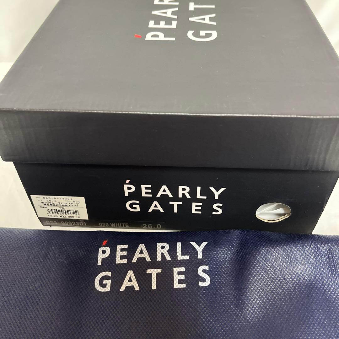 新品 PEARLY GATES ハイカット ゴルフシューズ 白26cm