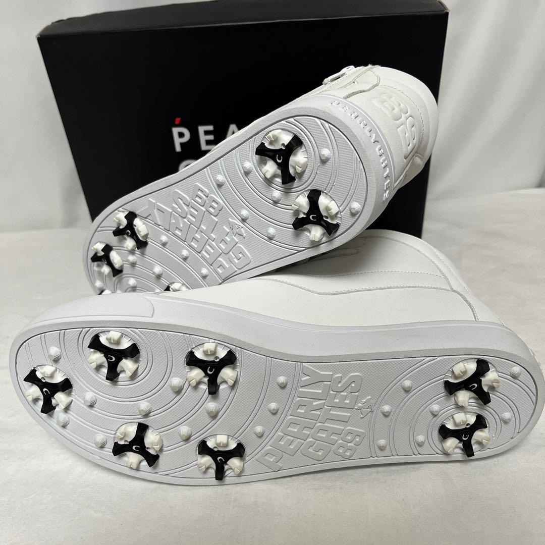 新品 PEARLY GATES ハイカット ゴルフシューズ 白26cm