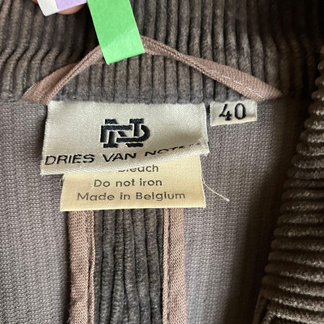 【旧タグ】Dries Van Noten コーデュロイジャケット　ベルギー製