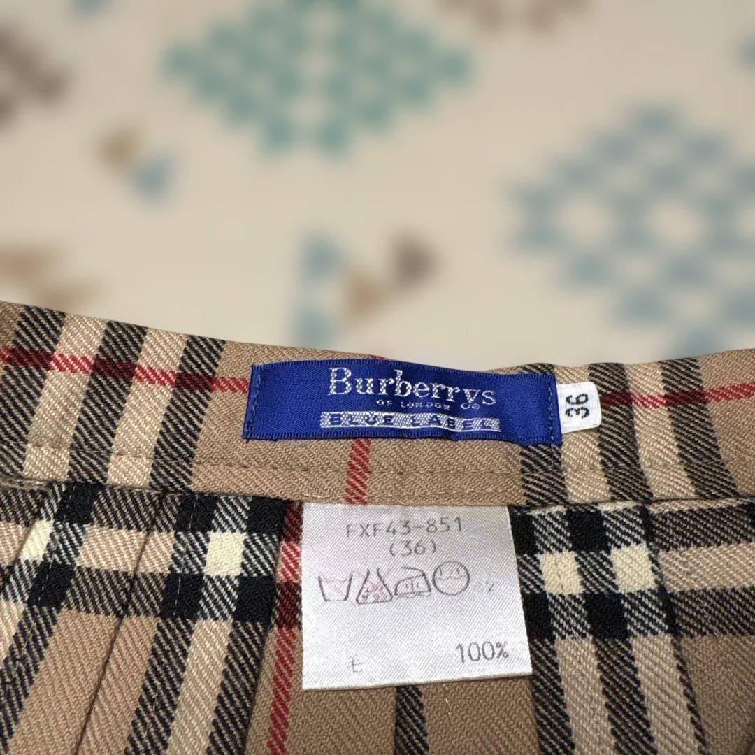 バーバリーブルーレーベル 巻きスカート 36ノバチェック