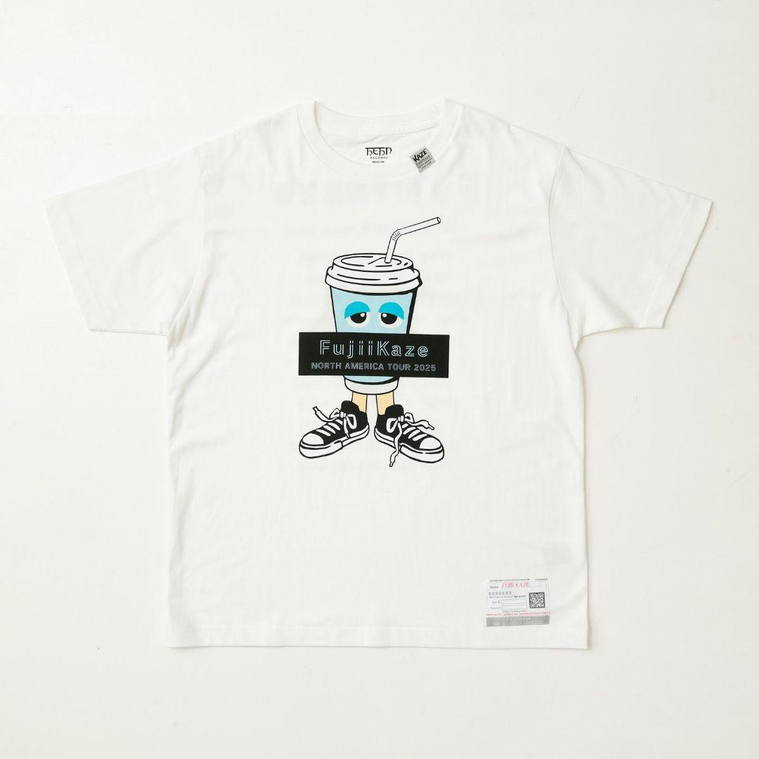 藤井風 Fujii Kaze ドリンクTシャツ White(白) XXL