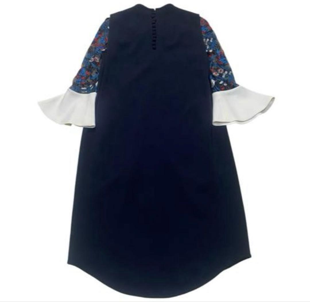 美品 Mame Kurogouchi ボタニカルレーススリーブ ドレスワンピース