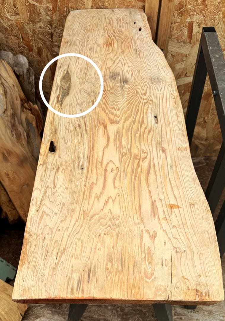 屋久杉　一枚板　天板・棚板　蜜蝋ワックス仕上