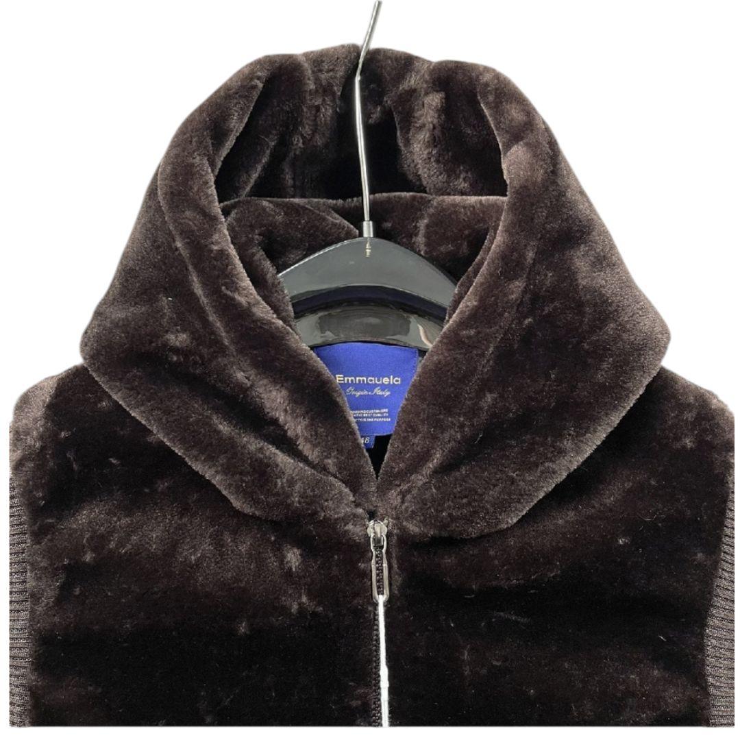 ミンクカシミヤ混　ファーベスト 　Emmauela　ミラノ　男女兼用　L