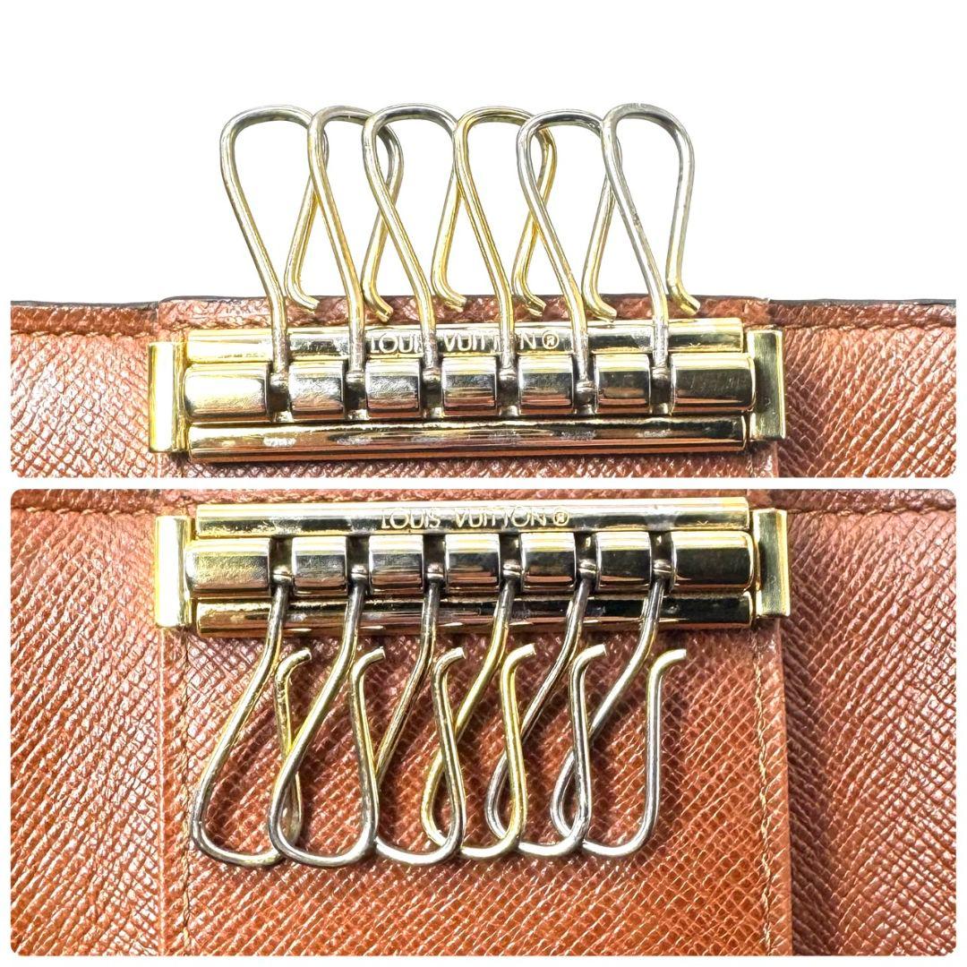 美品 ルイヴィトン モノグラム ミュルティクレ6 鍵 キーケース key 6連