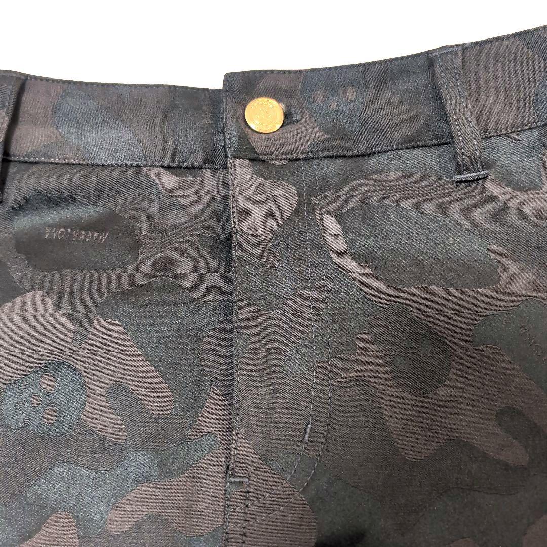 超美品 MARK & LONA マーク＆ロナ カモフラ柄 スカート スカル L