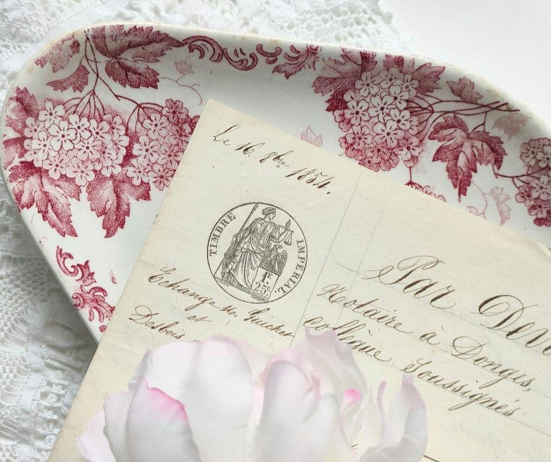 希少　美品　サンタマン　ブールドネージュ　ラヴィエ　フランスアンティーク