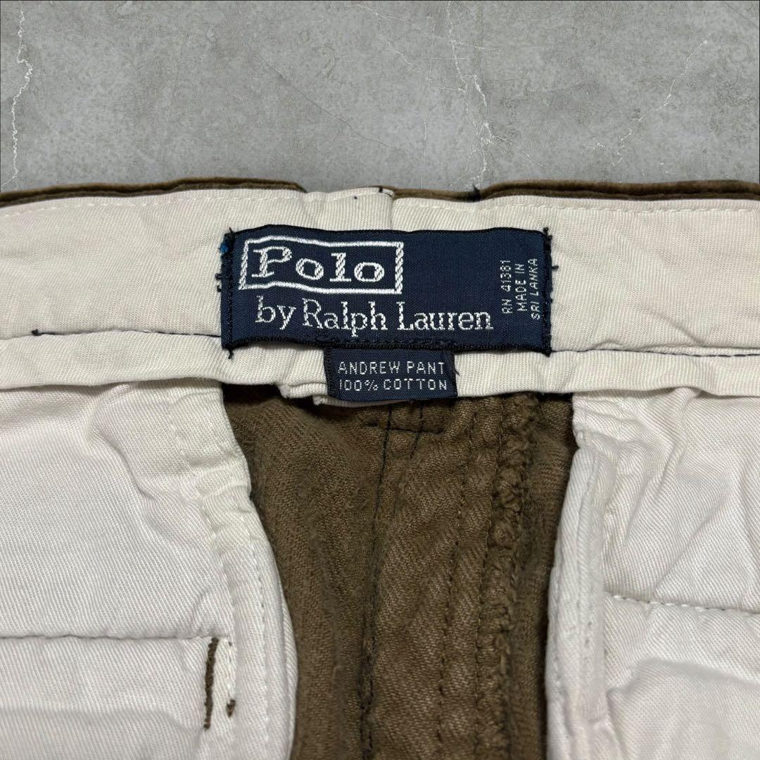 90sPolobyRalphLaurenラルフローレンコーデュロイパンツ太畝