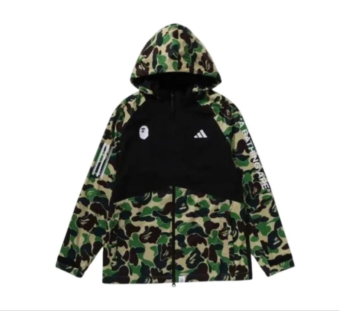 アベイシングエイプ x アディダス ゴルフ ABC カモ ジャケット グリーンL
