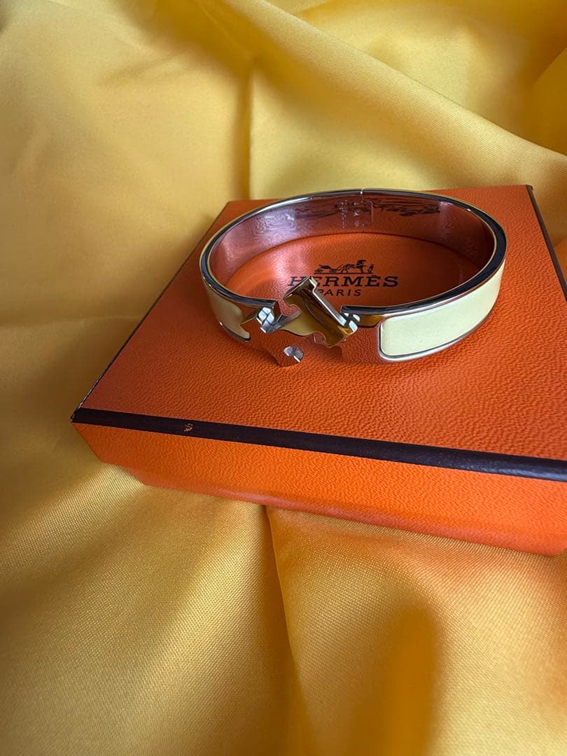 ブレスレット　HERMES Clic H Bracelet イエロー