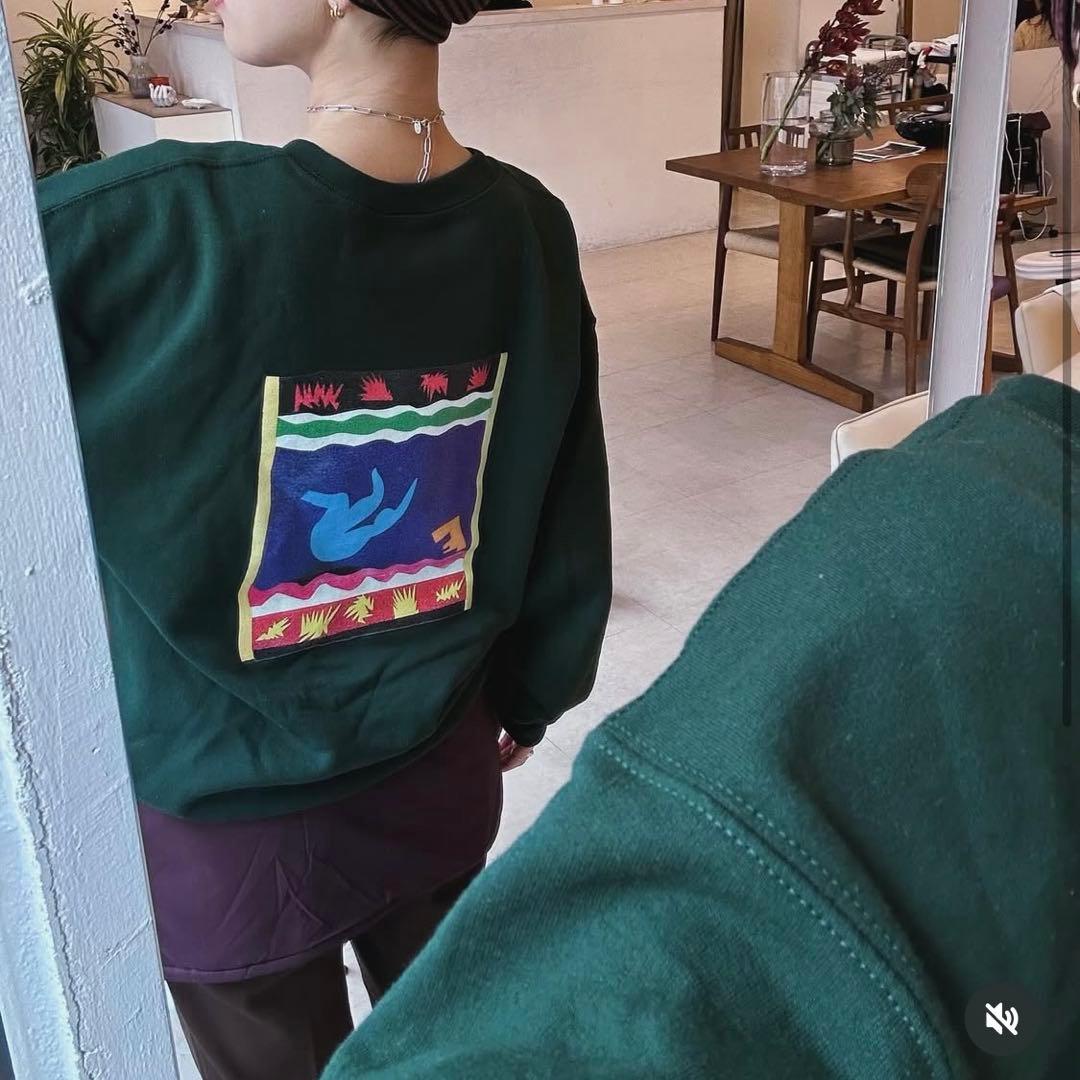 6(ROKU) HENRI MATTISE CUTOUT スウェット トレーナー