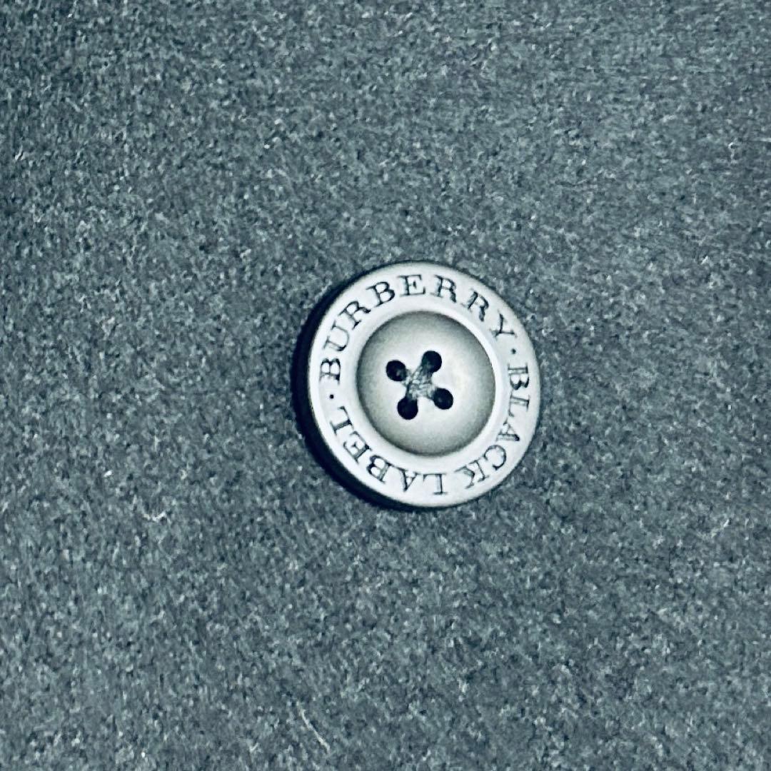 バーバリーブラックレーベル ウール　カシミヤ トレンチコート　チェック