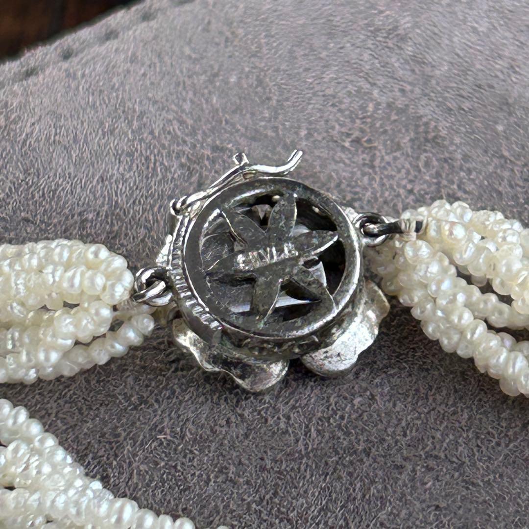 あこや本真珠　極芥子10連ロングネックレス　　砂芥子