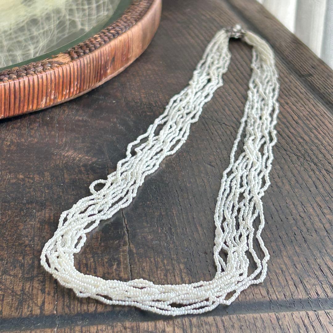 あこや本真珠　極芥子10連ロングネックレス　　砂芥子