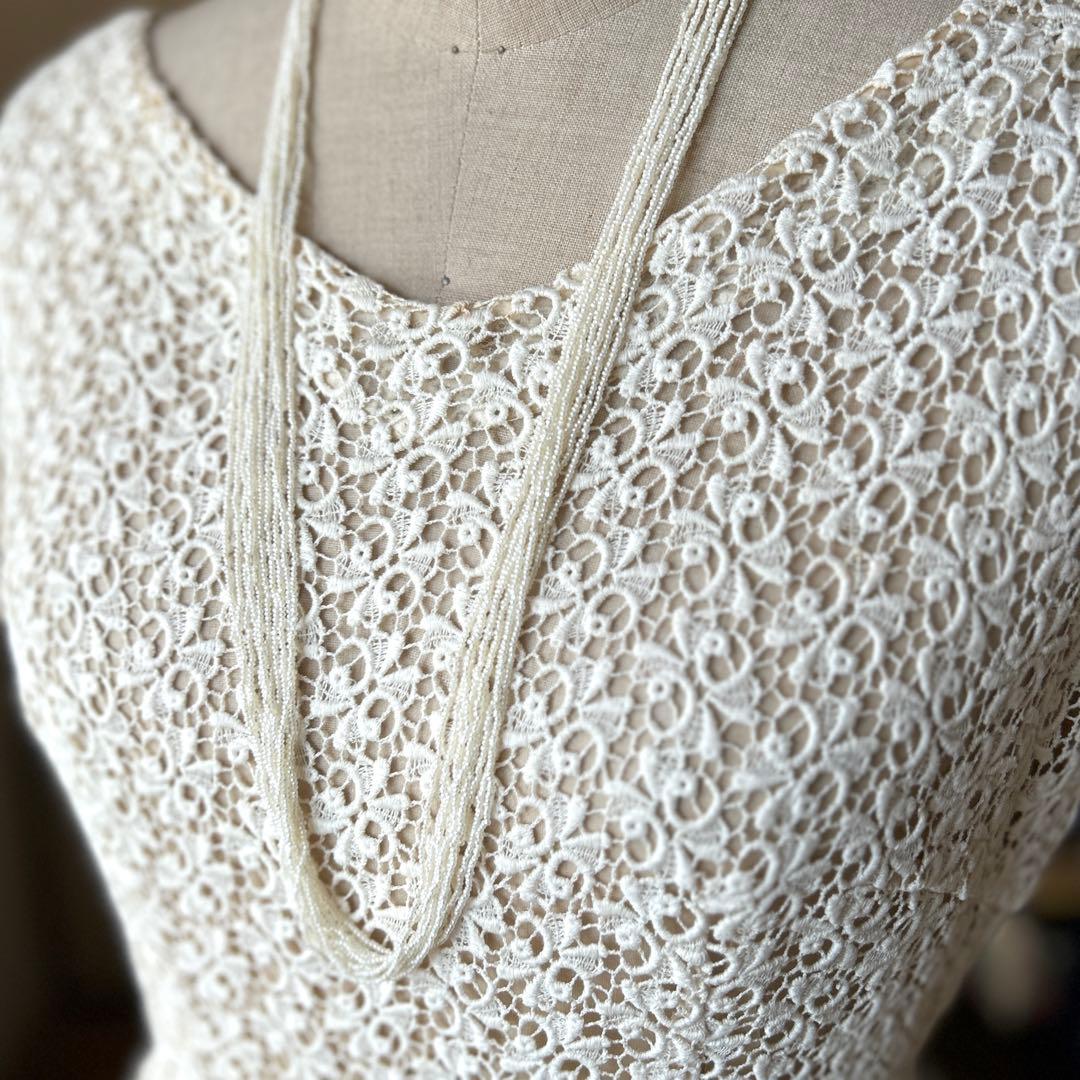 あこや本真珠　極芥子10連ロングネックレス　　砂芥子