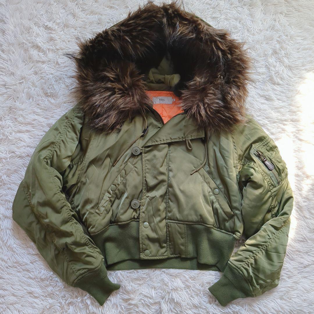 美品 Y2K military N2-B flight jacket KHAKI