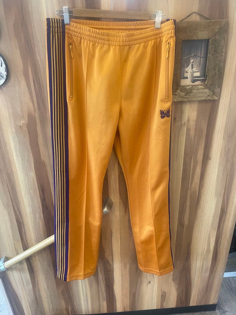 ニードルス　オレンジ×パープル　ナロートラックパンツサイズL