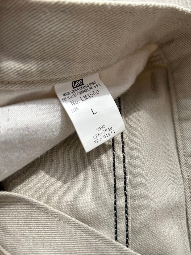 復刻 Lee pipes デニム ワークパンツ チノパン ベージュ バギー
