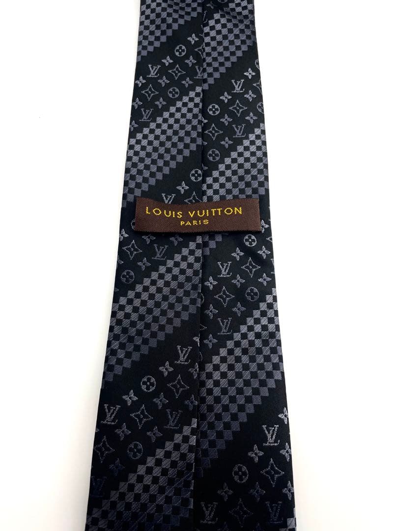 美品 ルイヴィトン ネクタイ ハイブランド モノグラム ダミエ クラヴァット