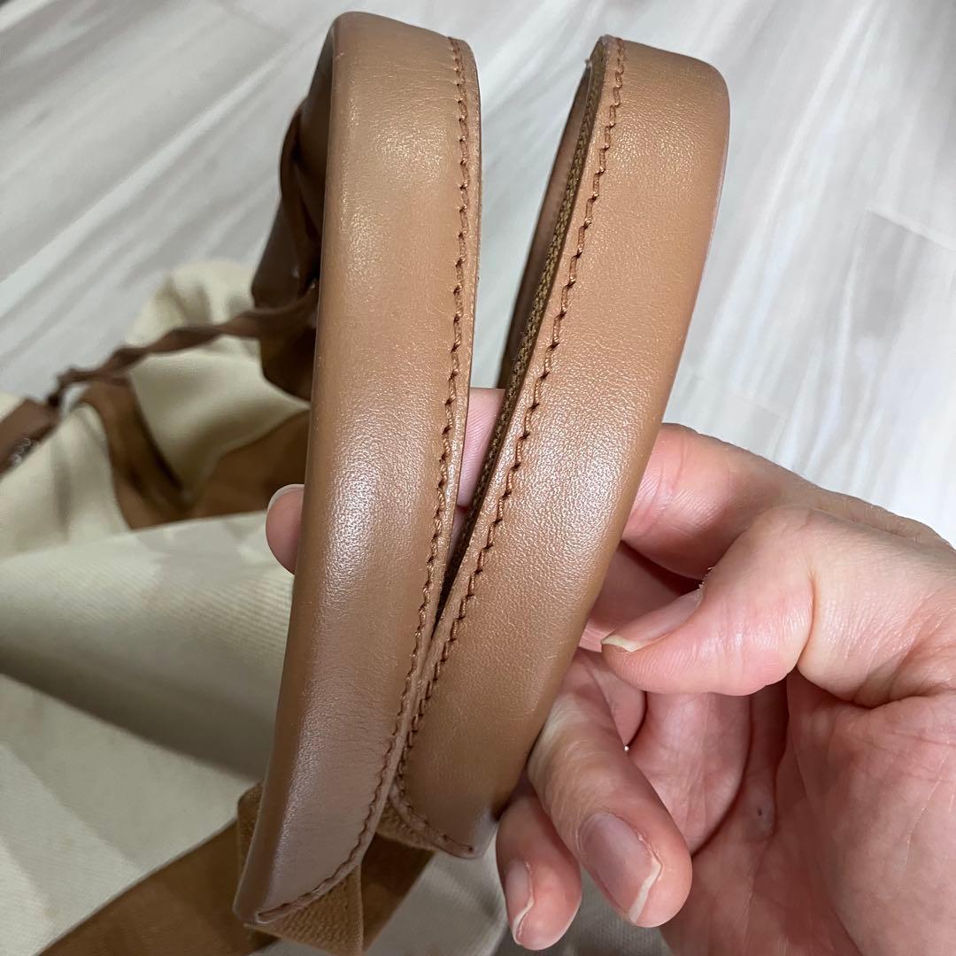 BALENCIAGA トートバッグ キャメル　ブラウン　希少サイズ　汚れ多数